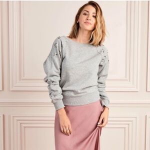 Shoulder detail sweatshirt